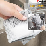 Multipurpose Wire Dishwashing Rags for Wet and Dry - Pack of 5