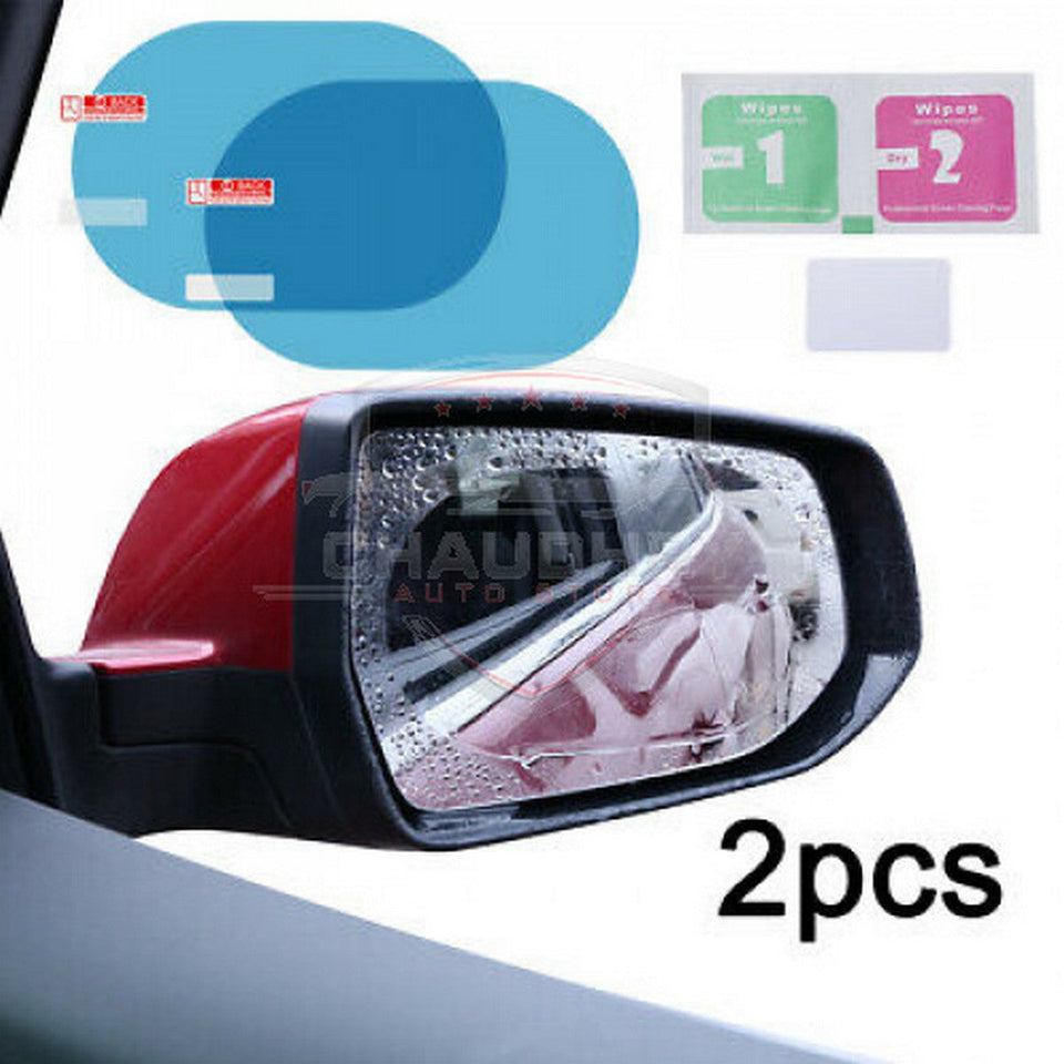 Anti Rain/Fog Car Side Mirror Stickers - Brandable.PK
