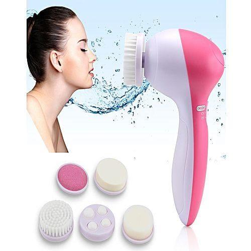 5 In 1 Facial Electric Cleanser Brush Massager (Free Shipping) - Brandable.PK