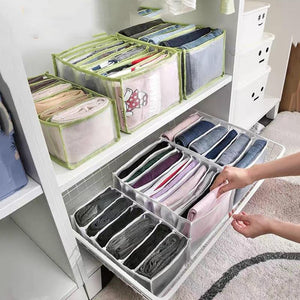 7 Grids Washable Wardrobe Clothes Organizer - Brandable.PK