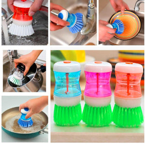 Soap Liquid Dishwashing Brush - Brandable.Pk