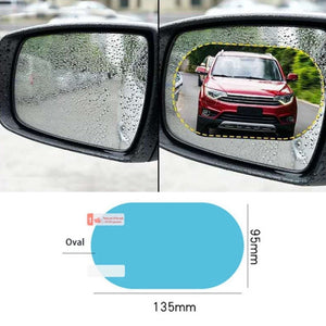Anti Rain/Fog Car Side Mirror Stickers - Brandable.PK