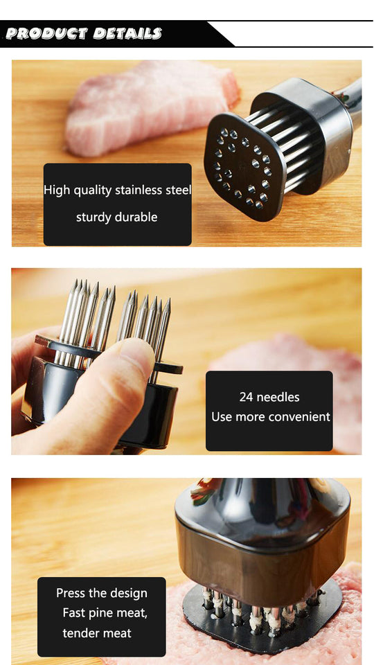 Stainless Steel Needle Meat Tenderizer - Brandable.Pk