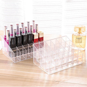 24 Grid Acrylic Lipstick Organizer - Brandable.PK