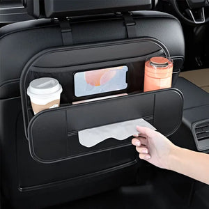 Fiber Leather Car Backseat Organizer - Brandable.PK