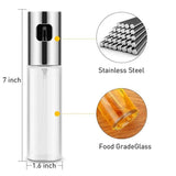 Stainless Steel Oil Spray Bottle 100ML - Brandable.Pk